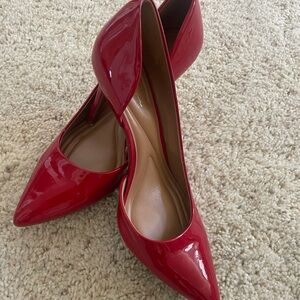 Elegant Red Patent  Women Pumps